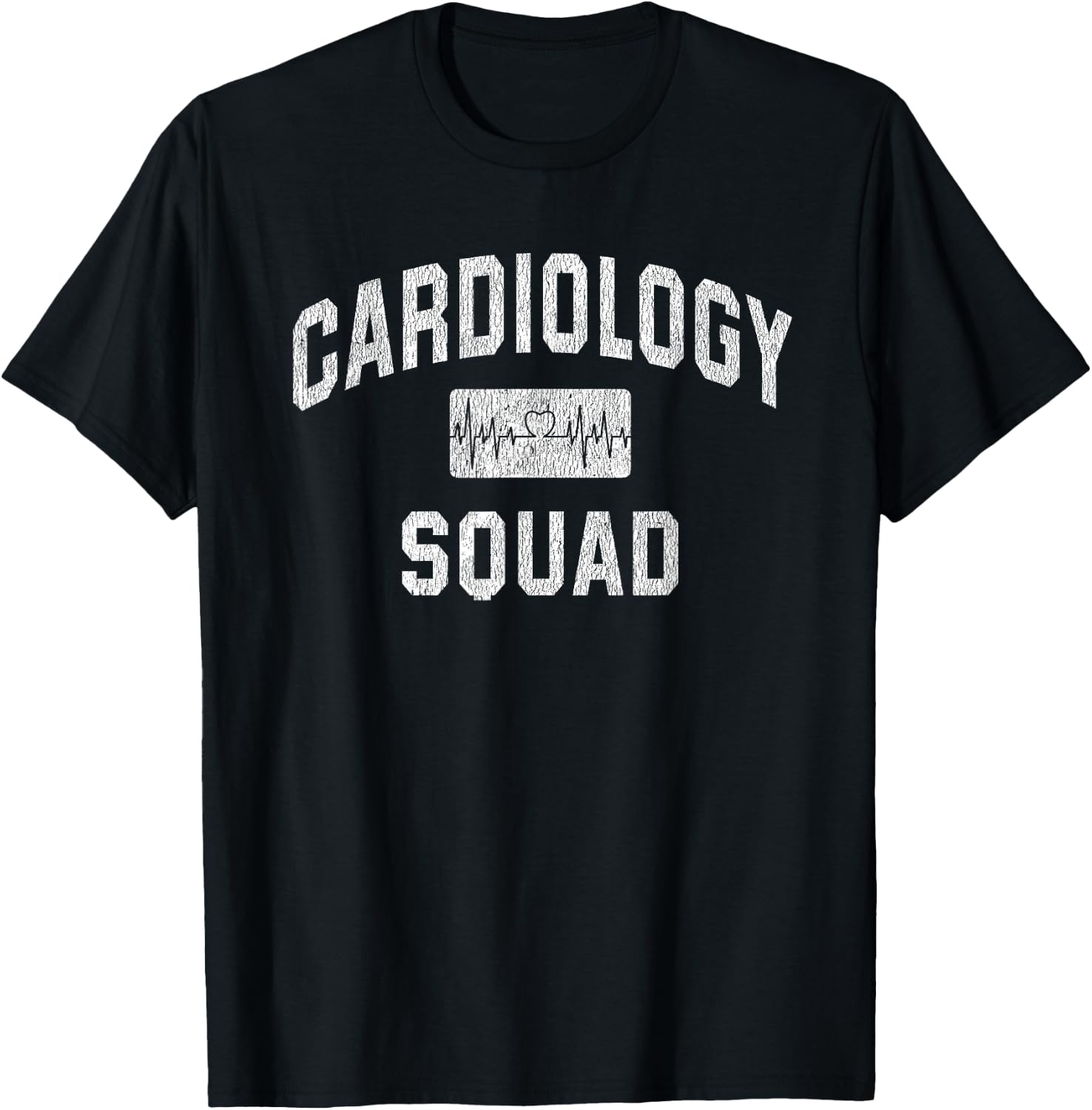 Cardiology Squad Cardiologist Cardiac Doctor Nurse Tech Gift T-Shirt - T-Shirt | Black