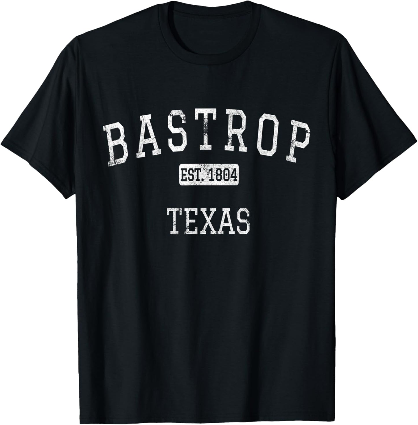 Bastrop Texas TX Vintage T-Shirt - T-Shirt | Black