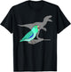 Velociraptor turquoise Parrotlet, Dinosaur Parrot Birb memes T-Shirt - T-Shirt | Black
