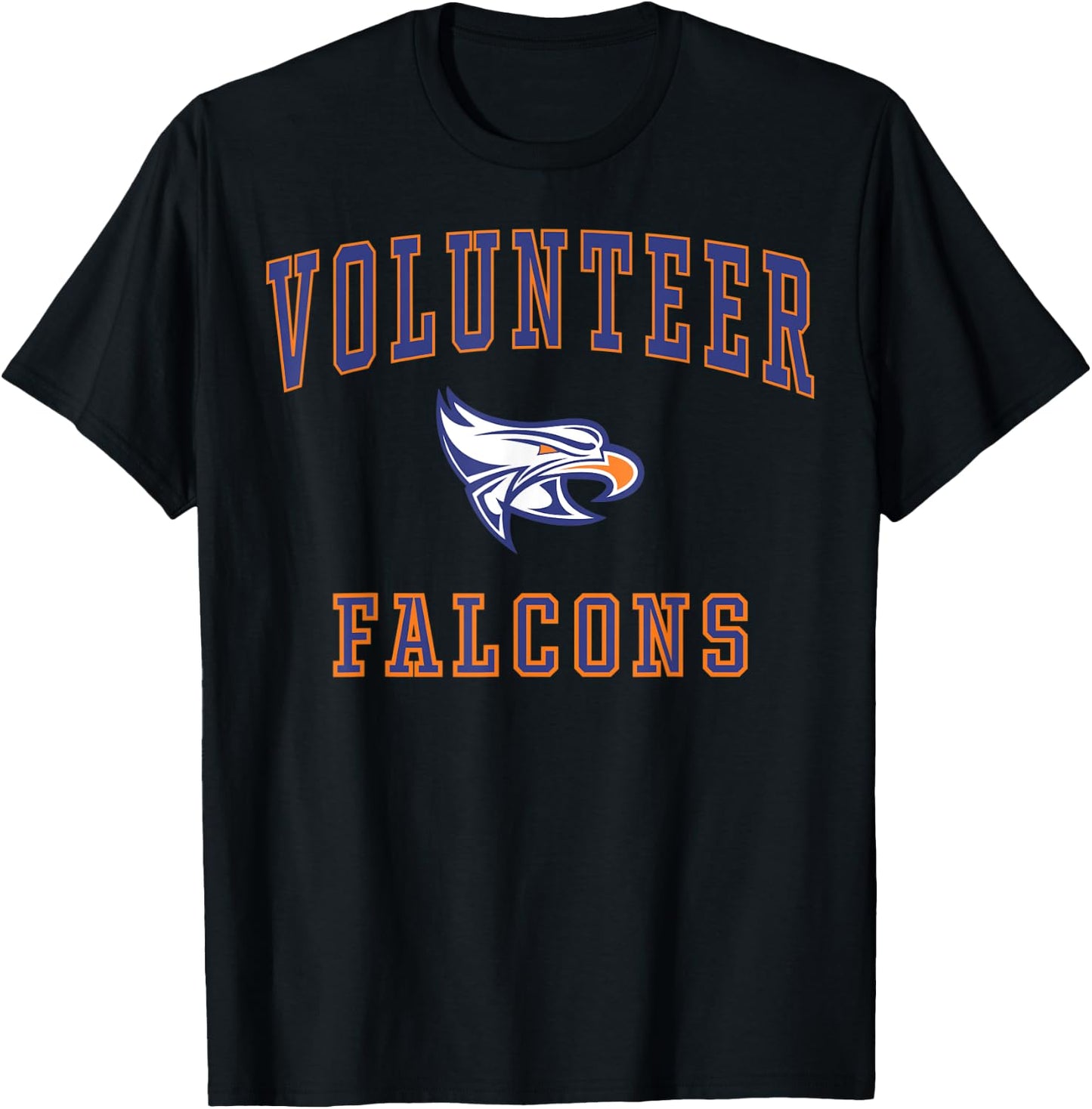 Volunteer High School Falcons C1 T-Shirt - T-Shirt | Black