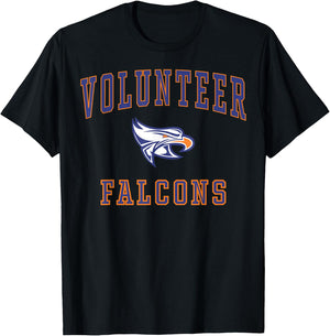 Volunteer High School Falcons C1 T-Shirt - T-Shirt | Black