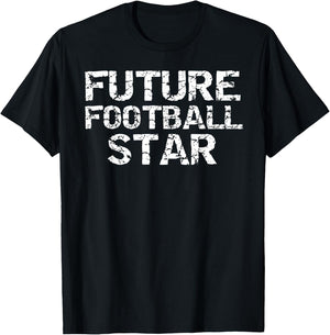 High School Football Apparel for Boys Future Football Star T-Shirt - T-Shirt | Black
