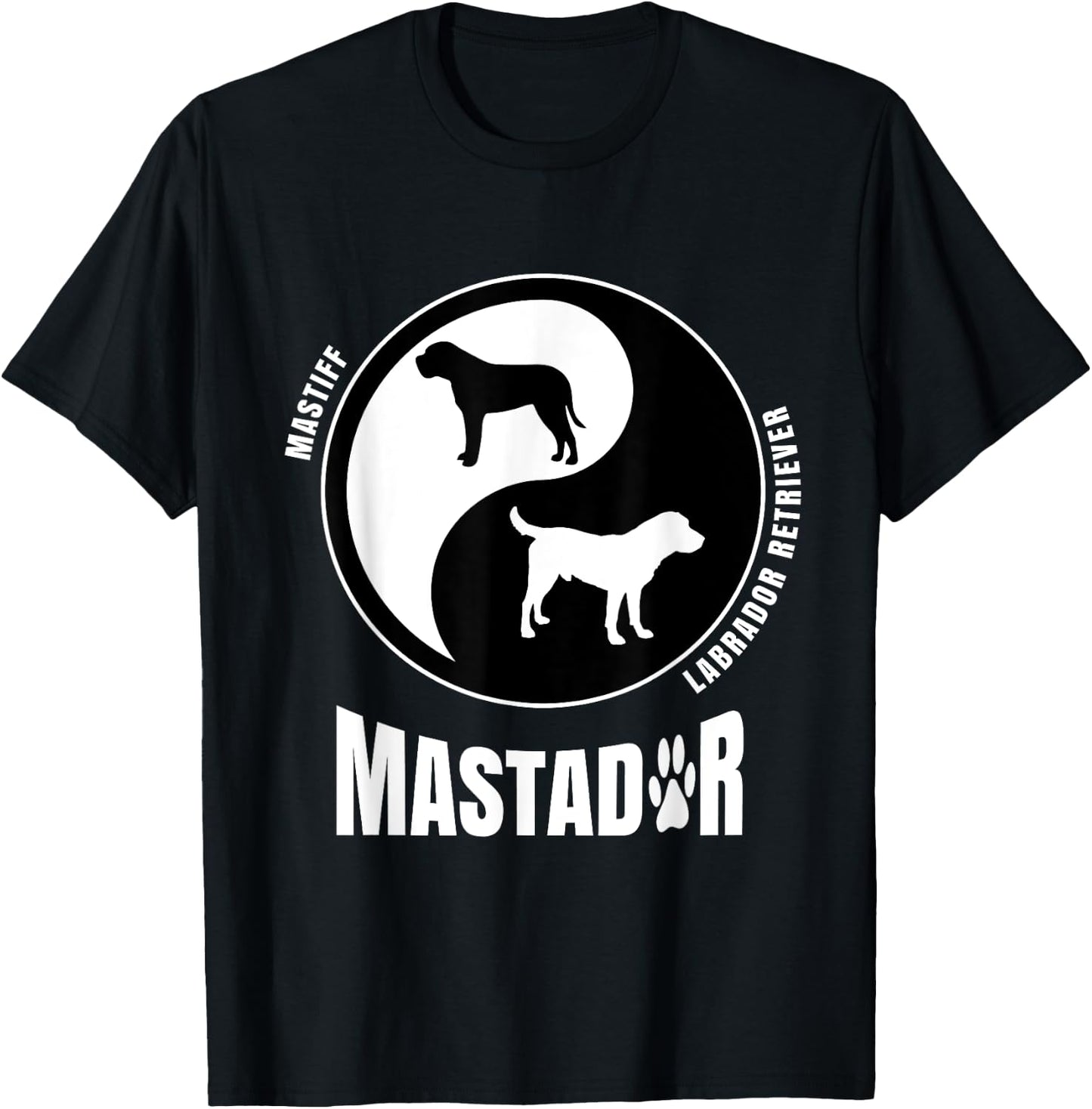 Mastador Dog Cross Breed Owners Breeders Pet Mastador Men Women Kids T-Shirt - T-Shirt | Black