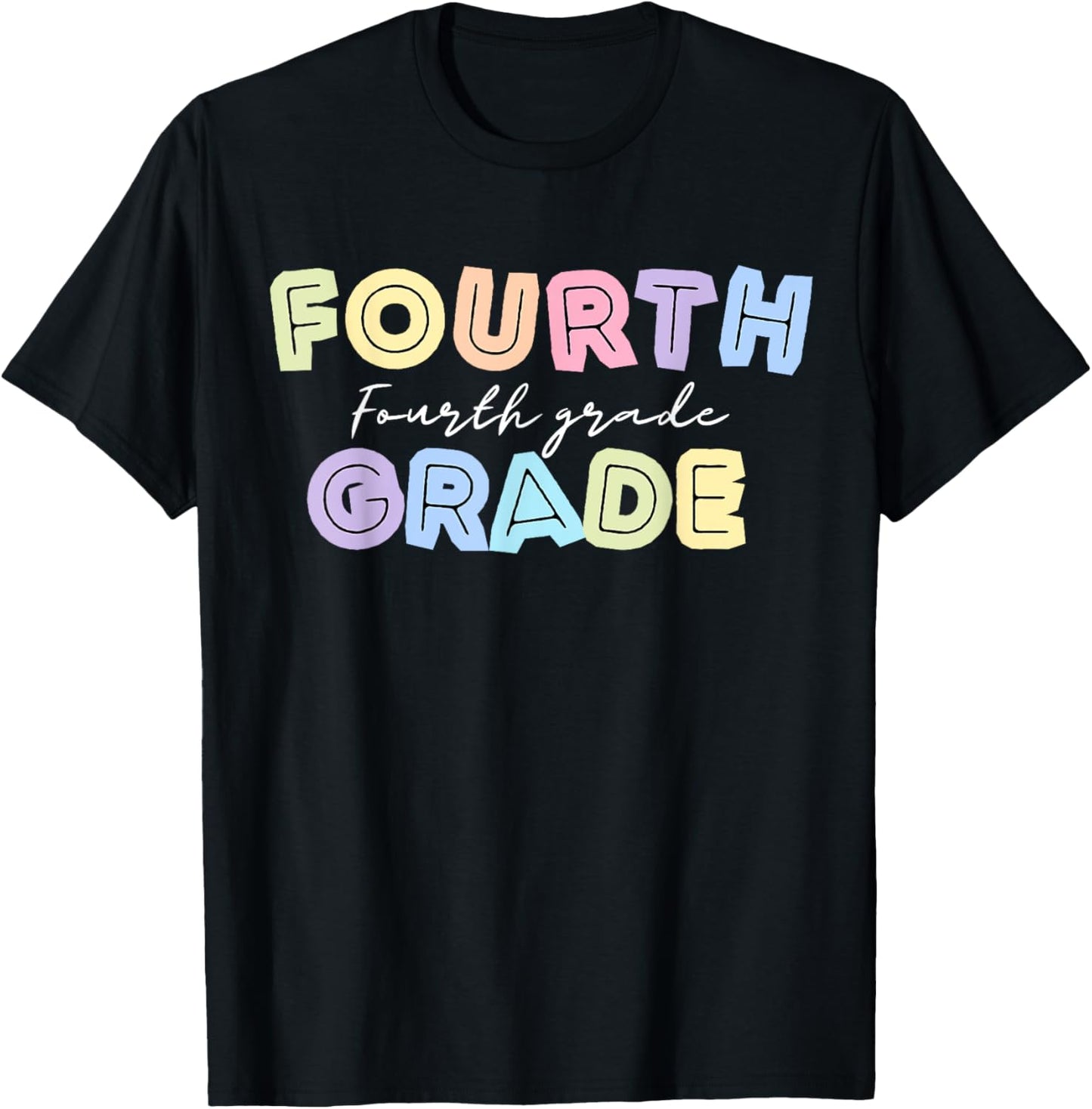 First day Teachers Welcome back to School Team 4th grade Men Women Kids T-Shirt - T-Shirt | Black