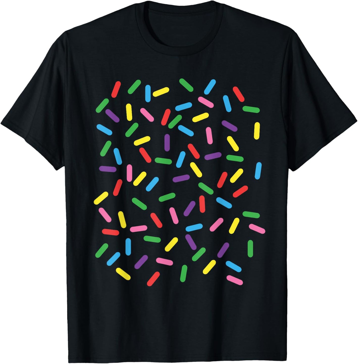 Ice Cream Halloween DIY Costume Rainbow Sprinkles Doughnut Women T-Shirt - T-Shirt | Black