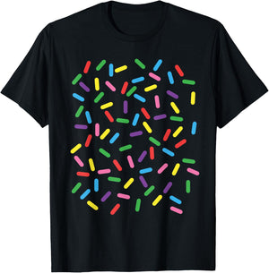 Ice Cream Halloween DIY Costume Rainbow Sprinkles Doughnut Women T-Shirt - T-Shirt | Black
