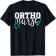 Cute Ortho Nurse - Teal Stethoscope - Orthopaedic RN T-Shirt - T-Shirt | Black