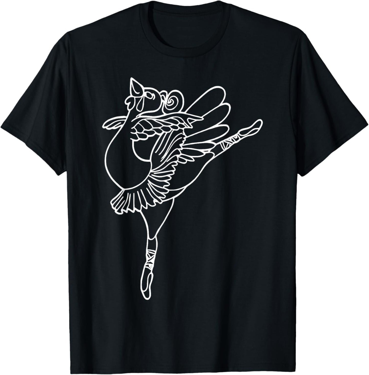 Dancing Turkey Happy Thanksgiving Day Ballet Dance Teacher T-Shirt - T-Shirt | Black