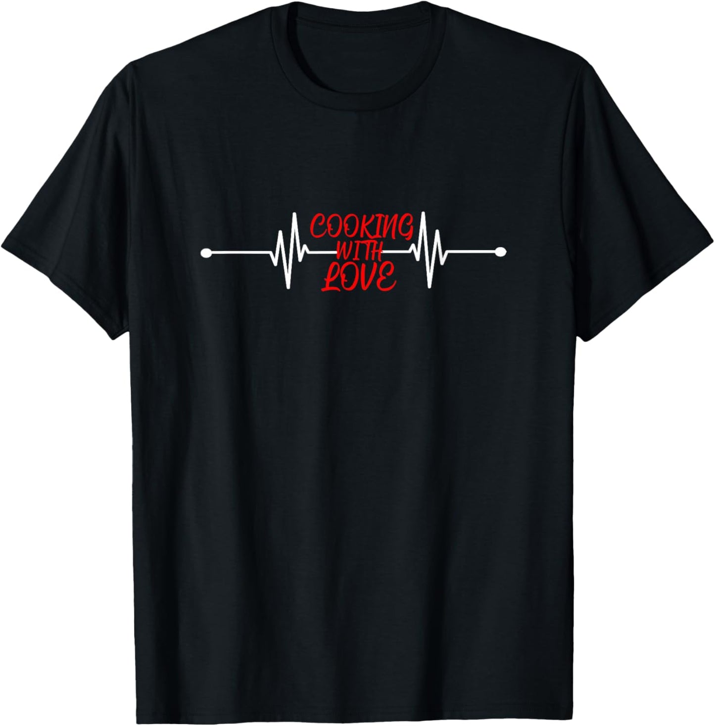 Cooking with love Funny Cooking Chef Gift T-Shirt - T-Shirt | Black