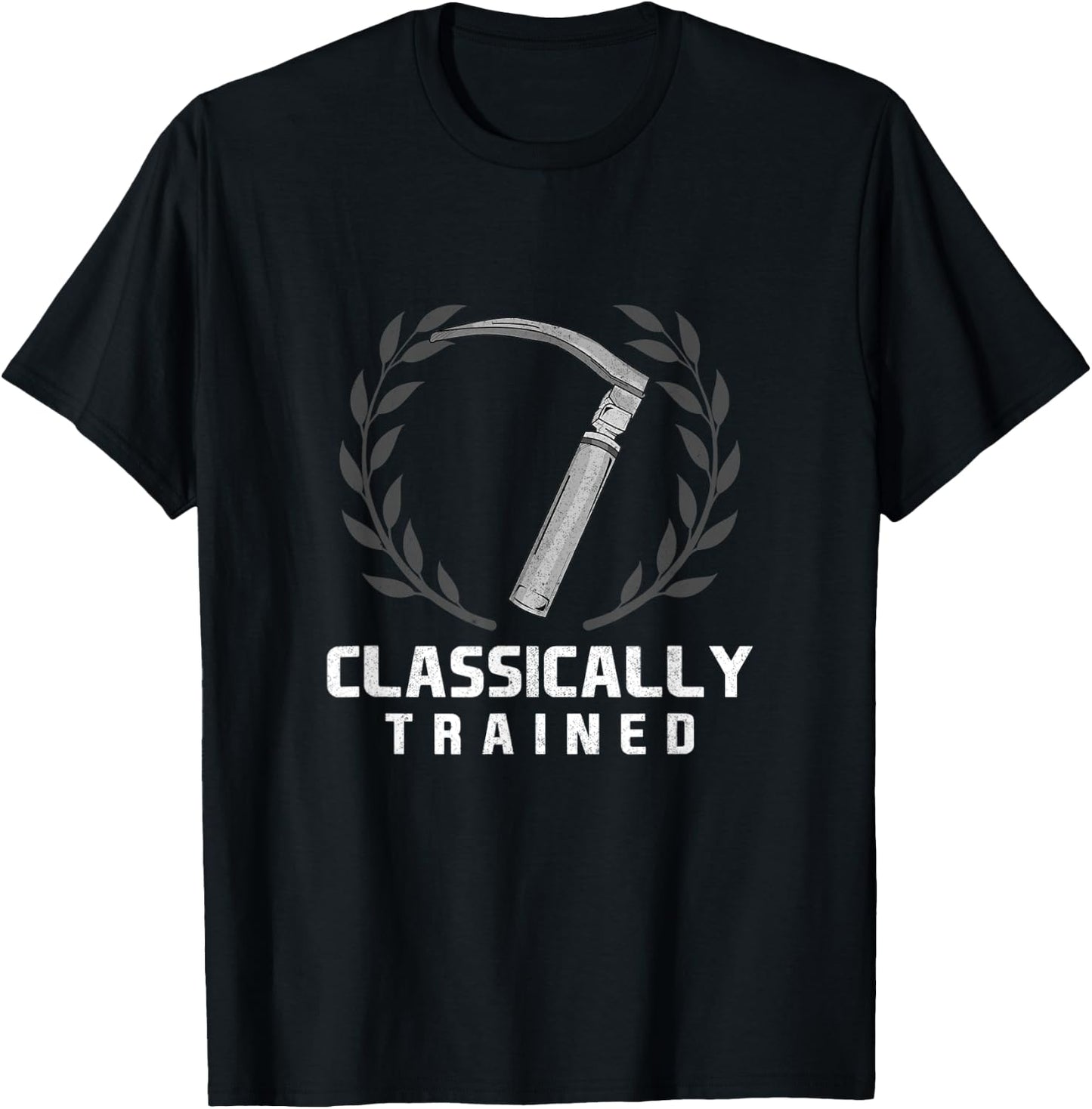 Classically Trained Anesthetists Laryngoscope Anaesthesia T-Shirt - T-Shirt | Black