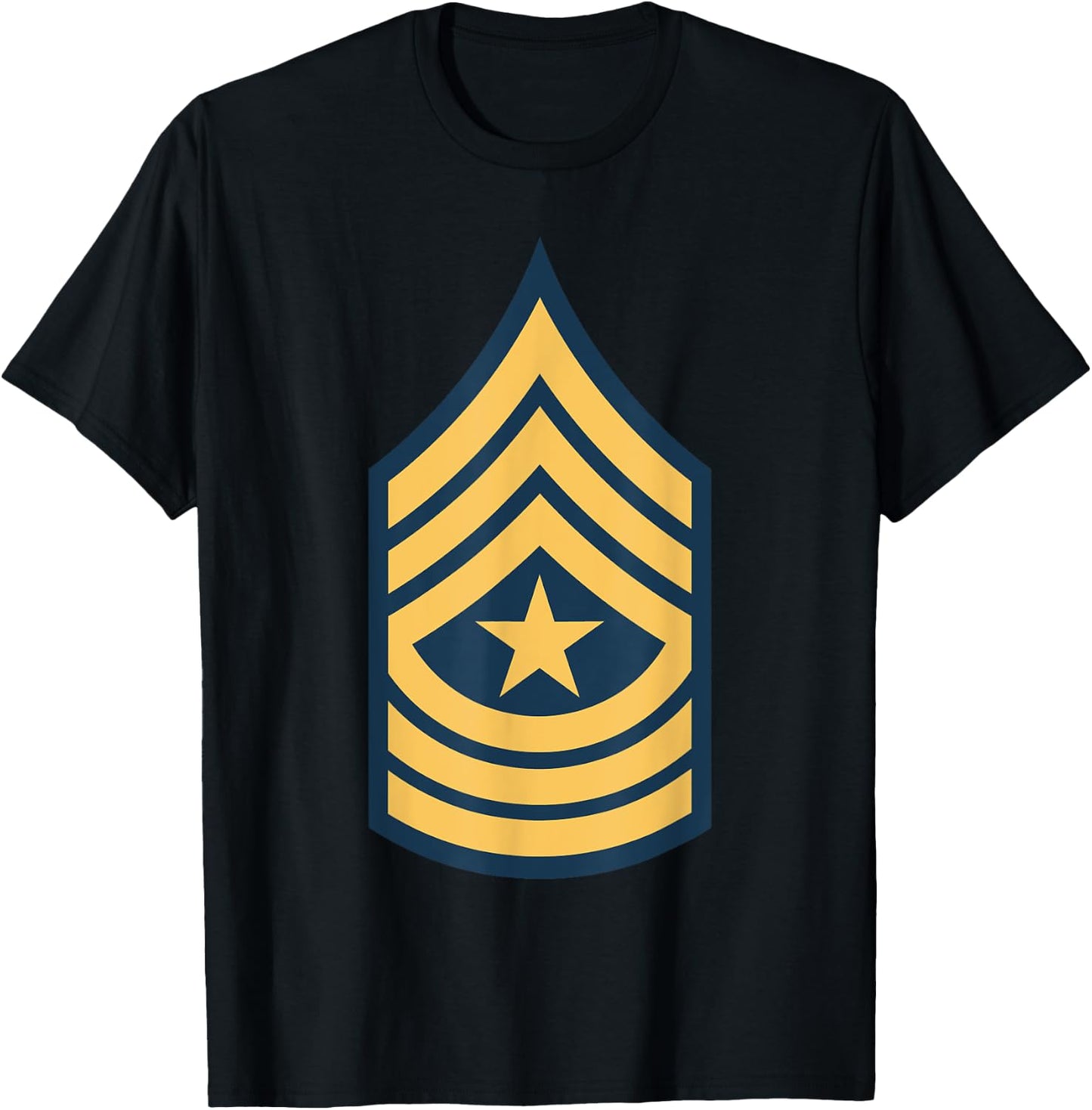Army Sergeant Major E-9 Military Rank SGM Veteran Patriotic T-Shirt - T-Shirt | Black
