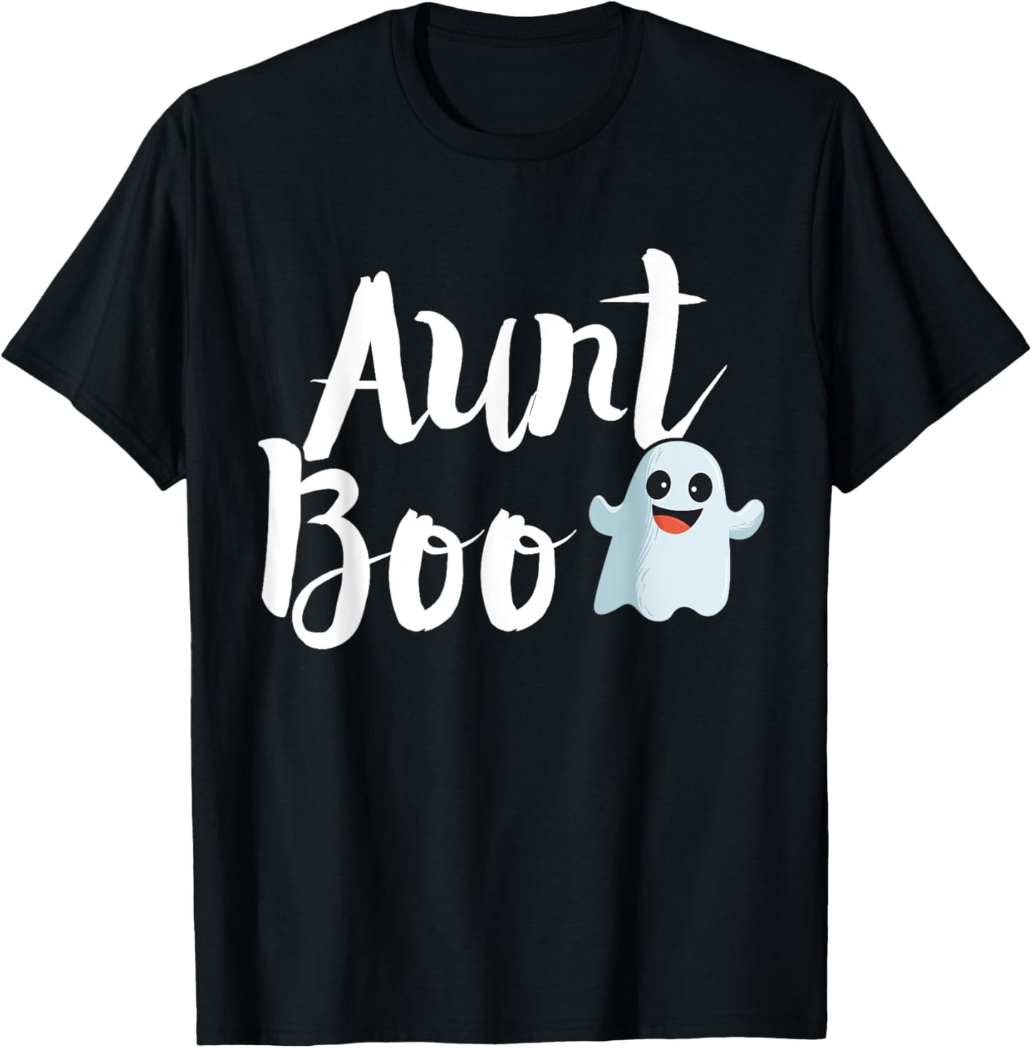 Aunt Boo Halloween Family Matching Ghost Auntie Shirt T-Shirt - T-Shirt | Black