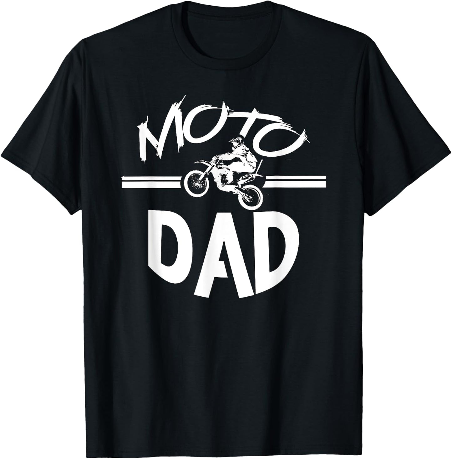 Dirt Bike Racing - Moto Dad T-Shirt - T-Shirt | Black