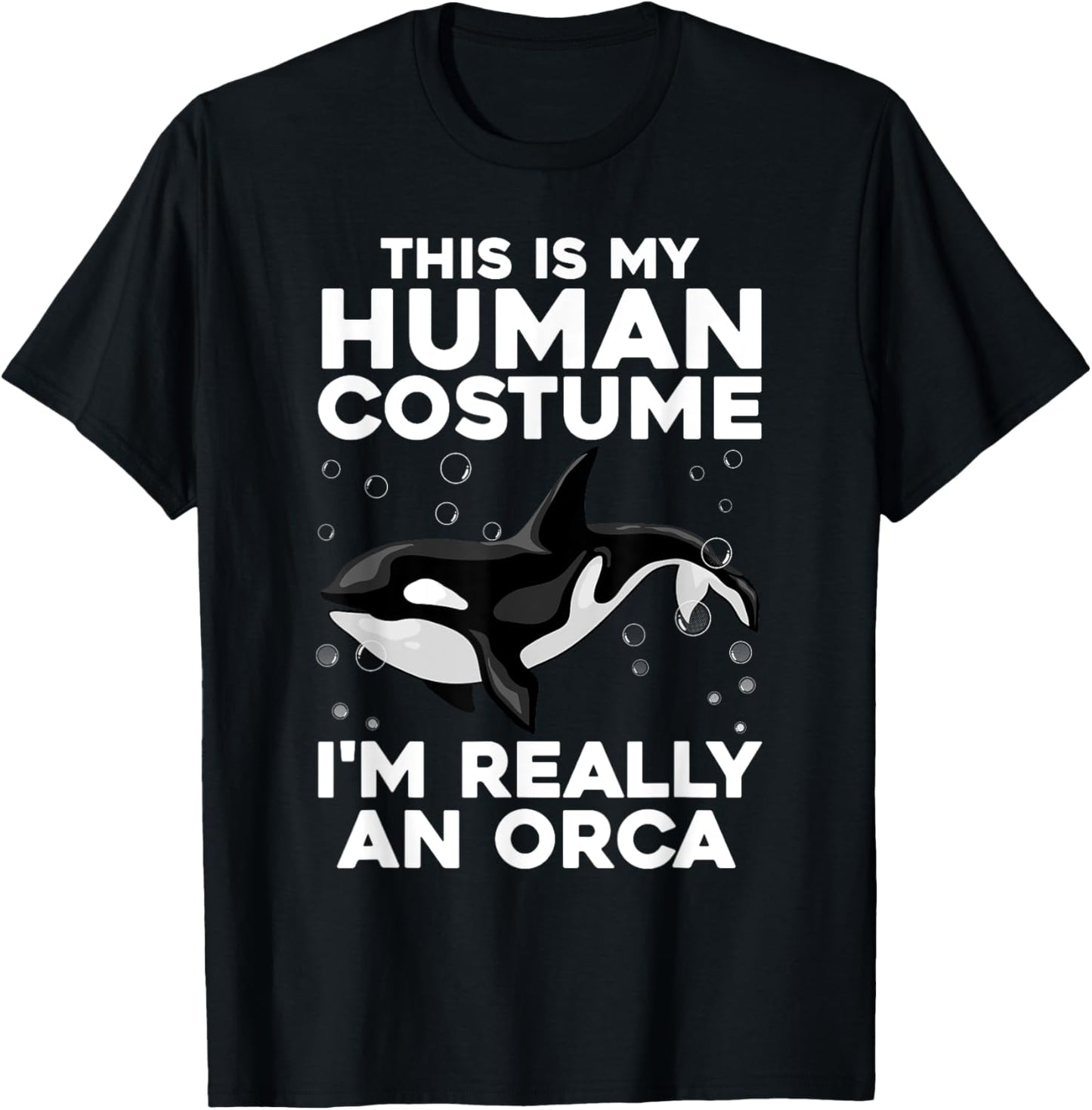 Cool Orca Design Women Sea Ocean Animal Orca Lover T-Shirt - T-Shirt | Black