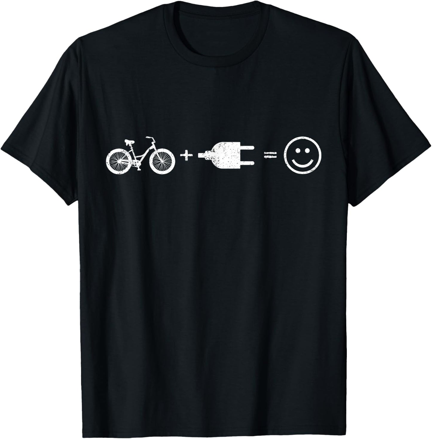 E-Bike Electric Bicycle Funny Gift T-Shirt - T-Shirt | Black