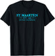 St Maarten Colourful Throwback Letter Souvenir T-Shirt - T-Shirt | Black