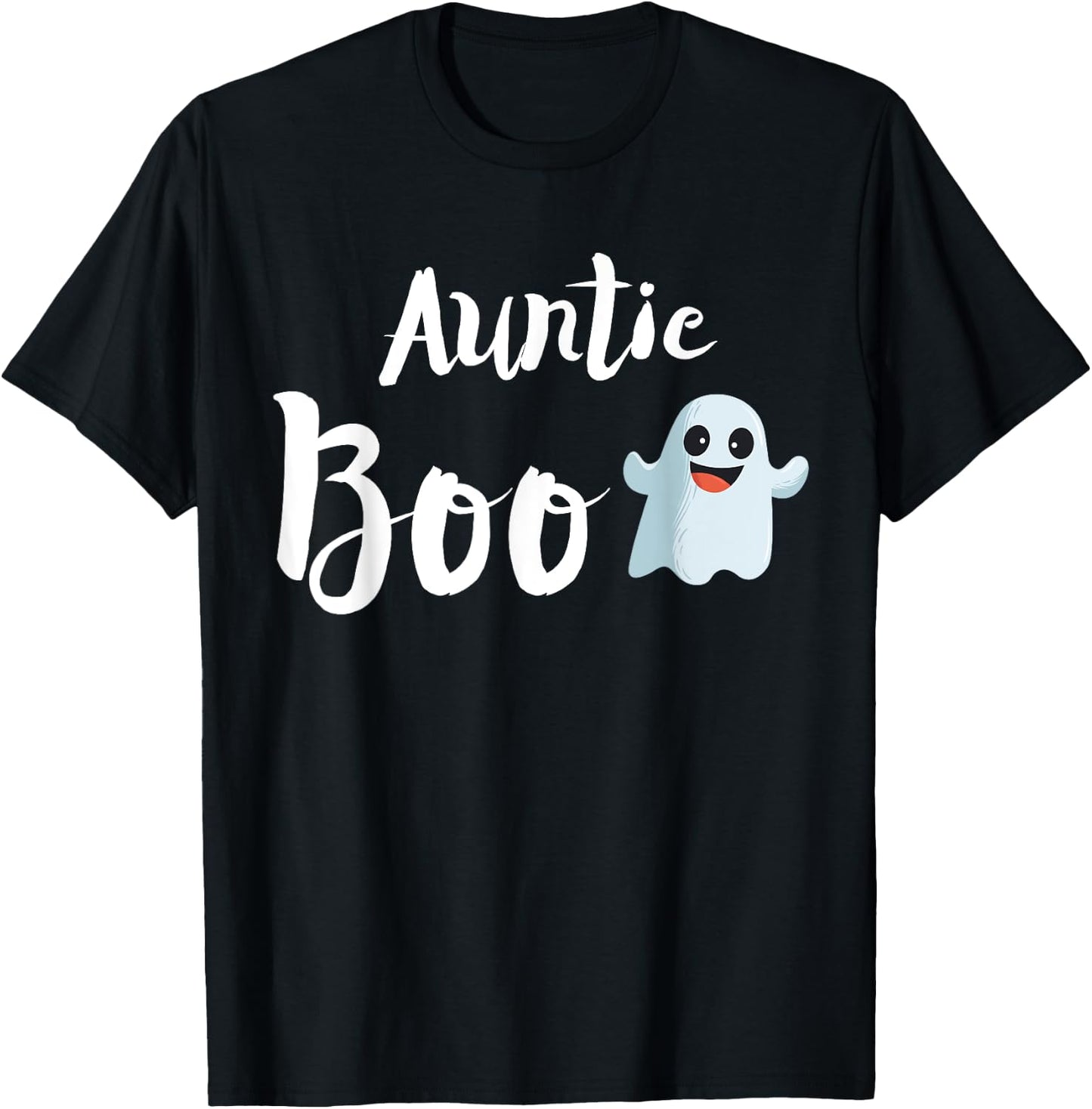 Auntie Boo Halloween Family Matching Ghost Aunt Shirt T-Shirt - T-Shirt | Black