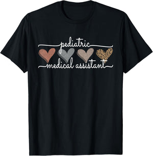 Pediatric Medical Assistant Pediatric MA Oncology Cardiology T-Shirt - T-Shirt | Black