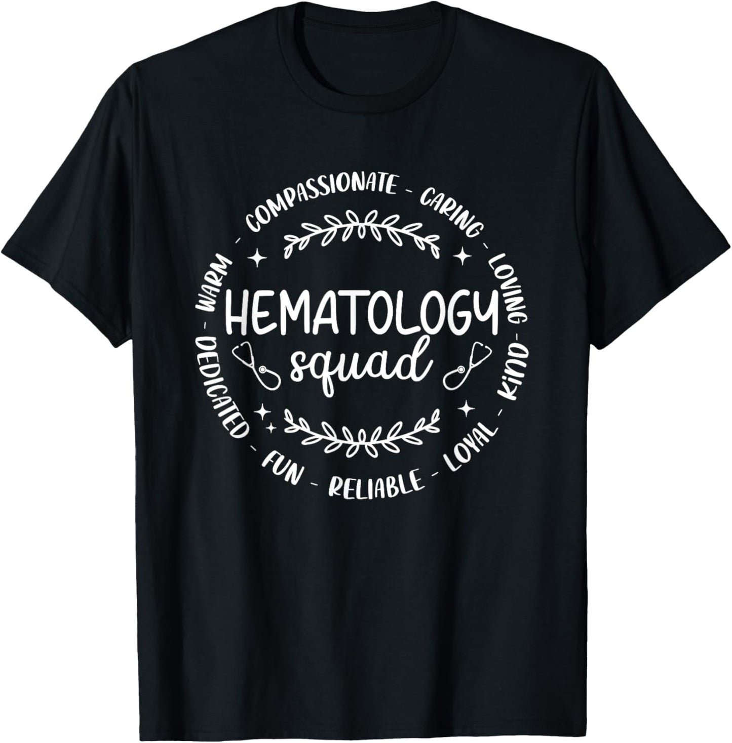 Funny Hematology Squad Hematology Nurse Design Men T-Shirt - T-Shirt | Black