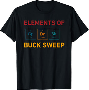 Elements Of 2 Gp Gap 3 Dn Down 4 Bk Backer Buck Sweep T-Shirt - T-Shirt | Black