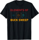 Elements Of 2 Gp Gap 3 Dn Down 4 Bk Backer Buck Sweep T-Shirt - T-Shirt | Black