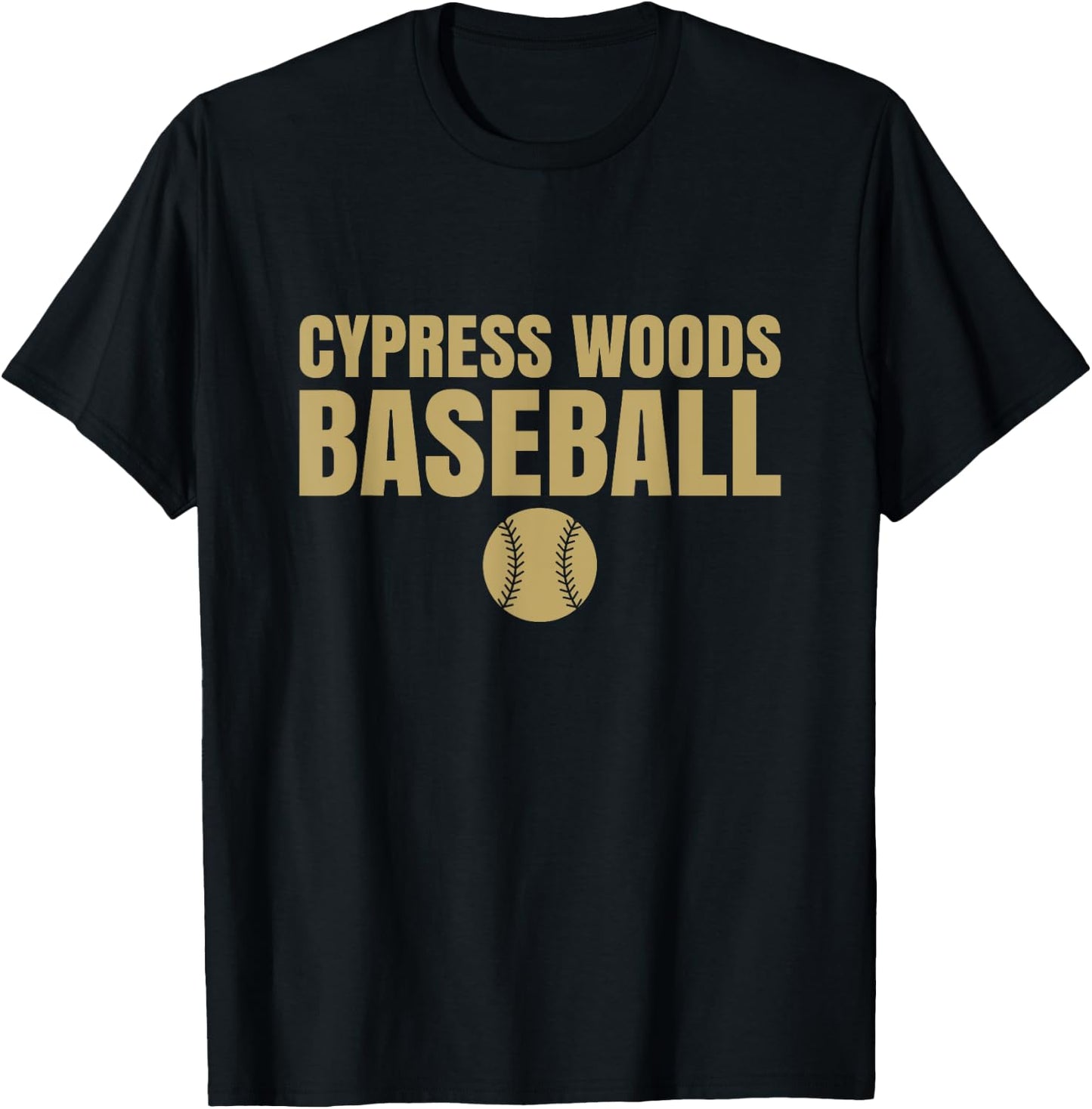 Cypress Woods High School Baseball T-Shirt - T-Shirt | Black