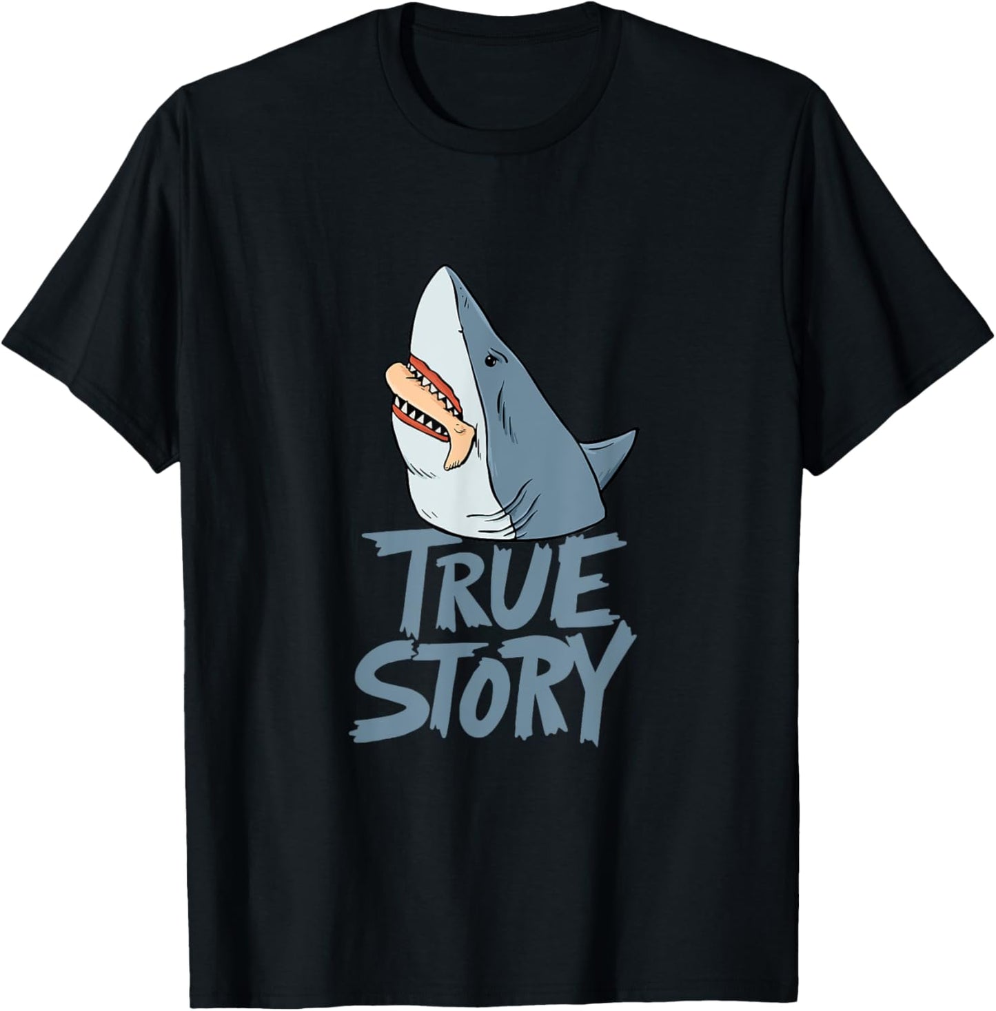 Shark Amputee Joke Leg Prosthetic Design for a Leg Amputee T-Shirt - T-Shirt | Black