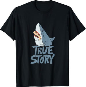 Shark Amputee Joke Leg Prosthetic Design for a Leg Amputee T-Shirt - T-Shirt | Black