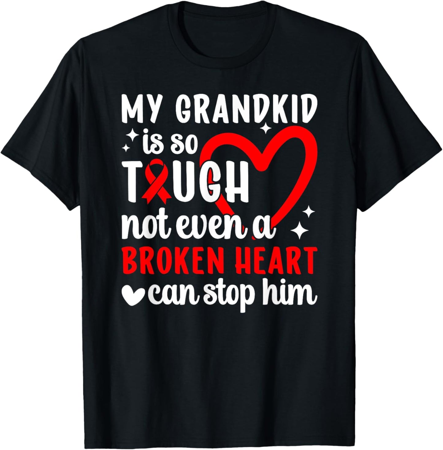 CHD Nana CHD Warrior Nana Congenital Heart Disease Nana T-Shirt - T-Shirt | Black