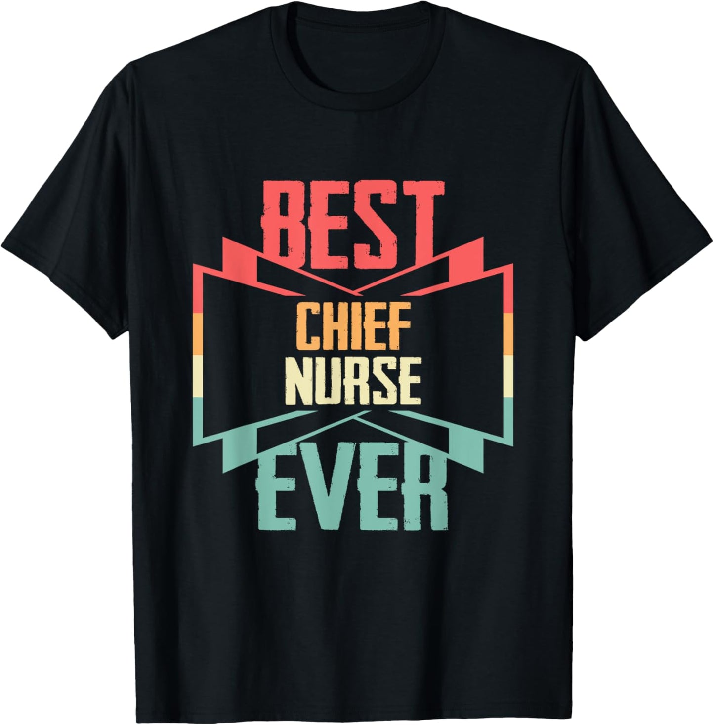 Vintage Best Chief Nurse Ever T-Shirt - T-Shirt | Black