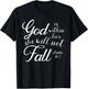 God is Within Her, She Will Not Fall Psalms Bible Verse T-Shirt - T-Shirt | Black