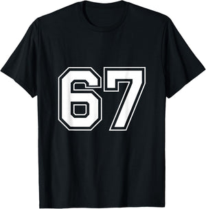 Number 67 T-Shirt - T-Shirt | Black