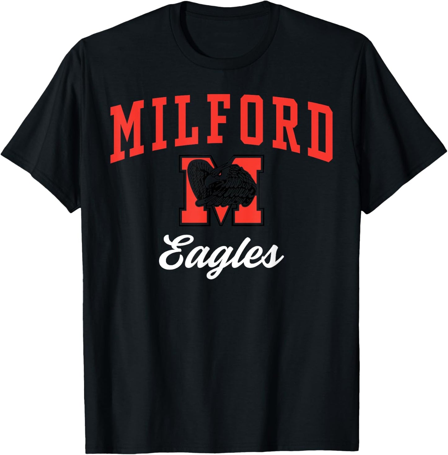 Milford High School Eagles C3 T-Shirt - T-Shirt | Black