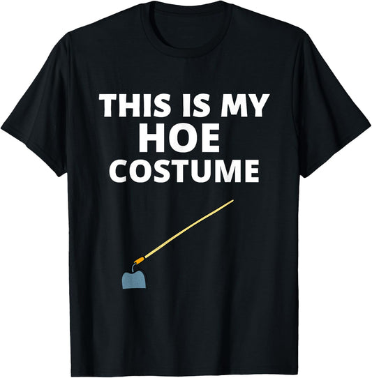 Funny Halloween Sarcastic Hoe Women Costume Party T-Shirt - T-Shirt | Black