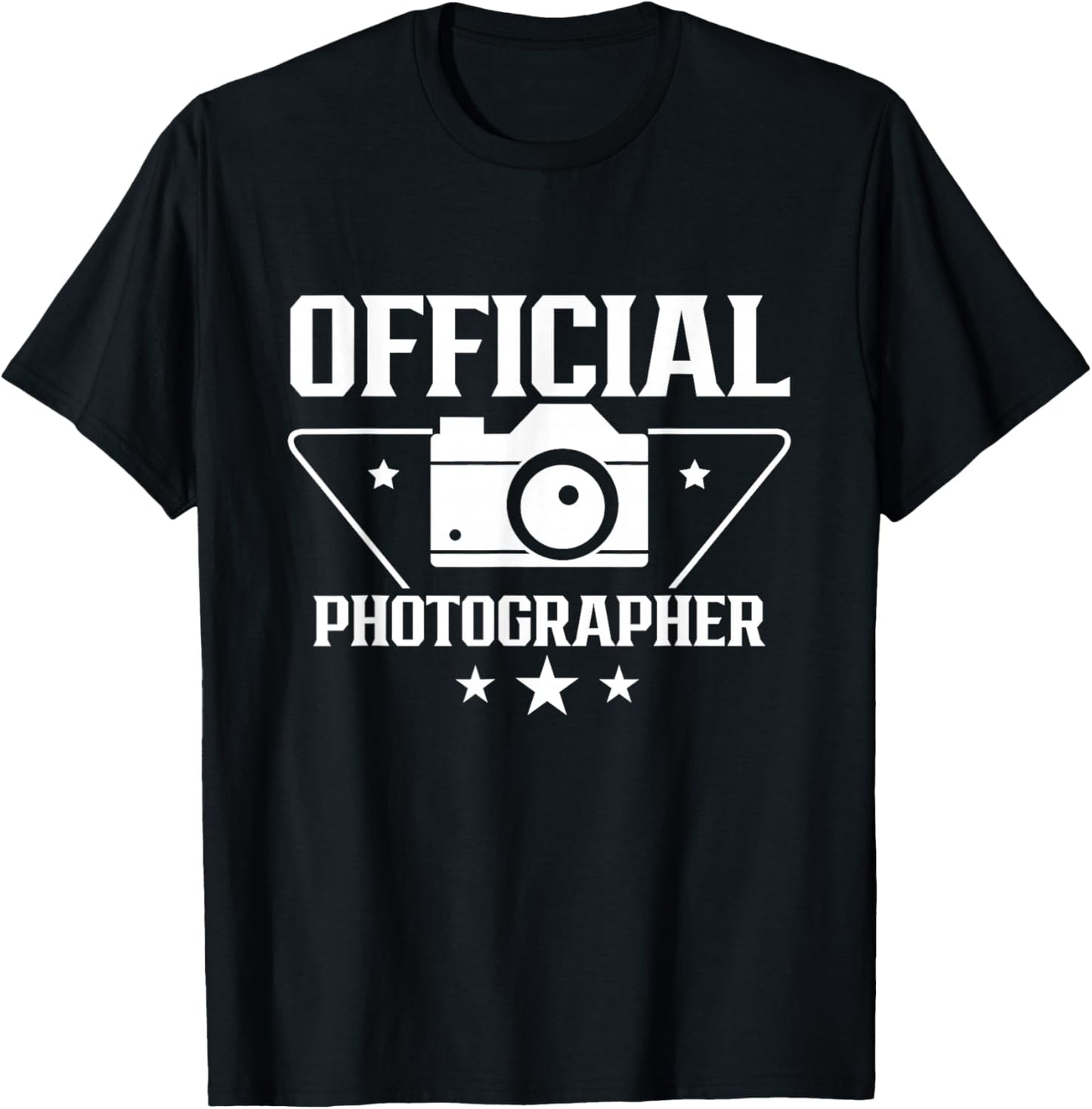 Official Photographer Photography Photographers Camera Job T-Shirt - T-Shirt | Black