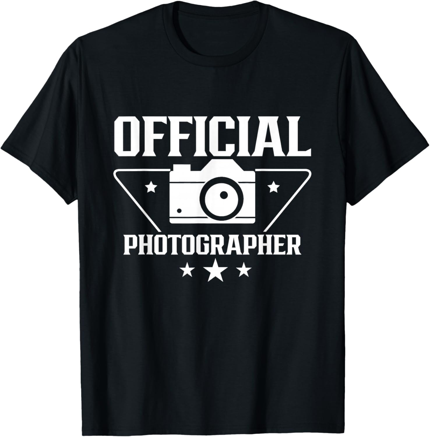 Official Photographer Photography Photographers Camera Job T-Shirt - T-Shirt | Black