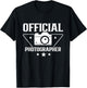 Official Photographer Photography Photographers Camera Job T-Shirt - T-Shirt | Black