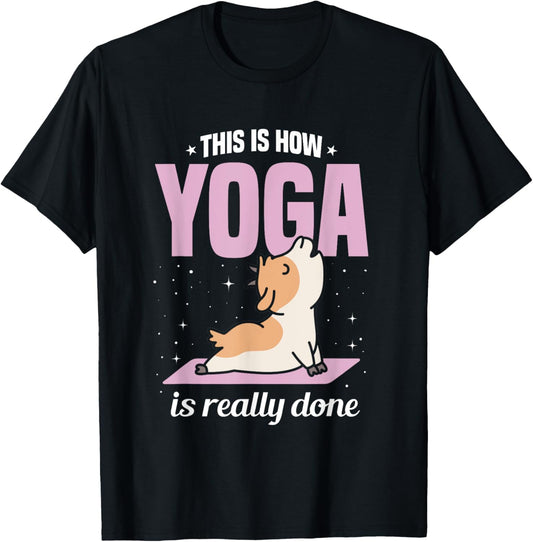 Goat Yoga Game Yoga Class Yoga Instructor Yoga Goats T-Shirt - T-Shirt | Black