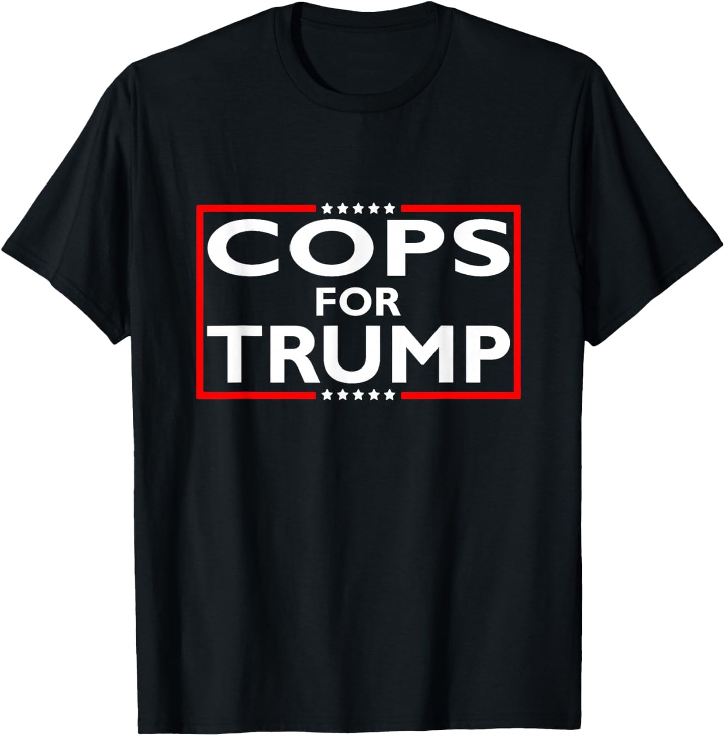 Cops For Trump President Election 2024 T-Shirt - T-Shirt | Black