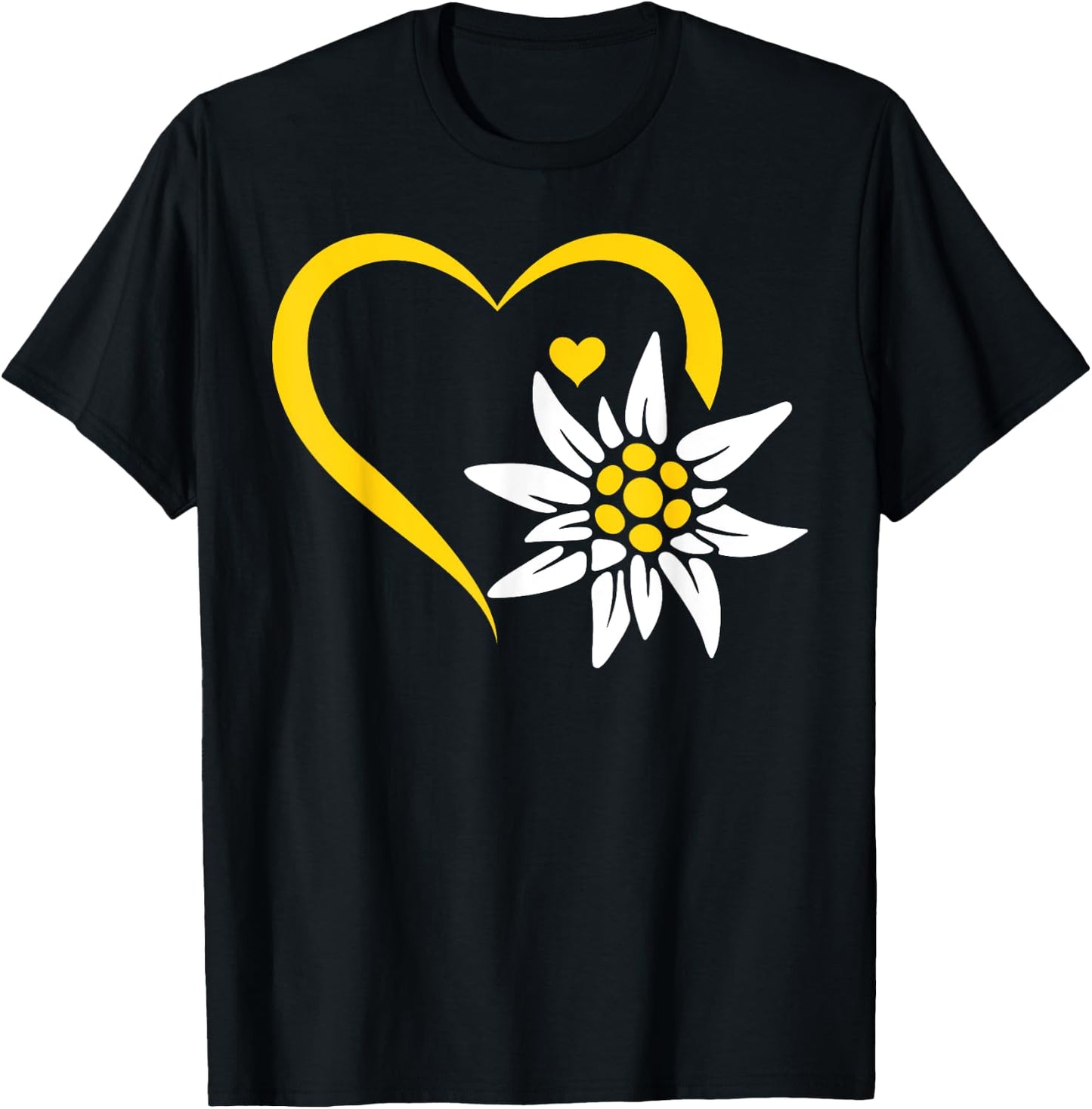 Edelweiß Flower Mountain Edelweiß Flowers - Edelweiss T-Shirt - T-Shirt | Black