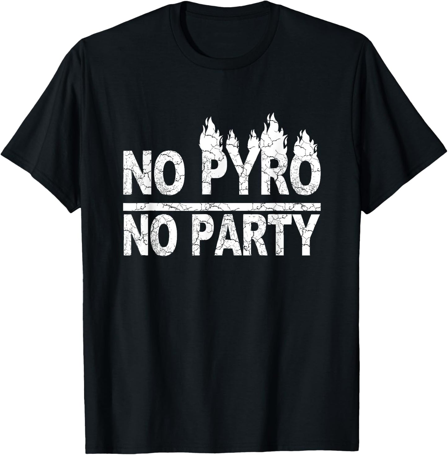 No Pyro No Party Pyrotechnics gift T-Shirt - T-Shirt | Black
