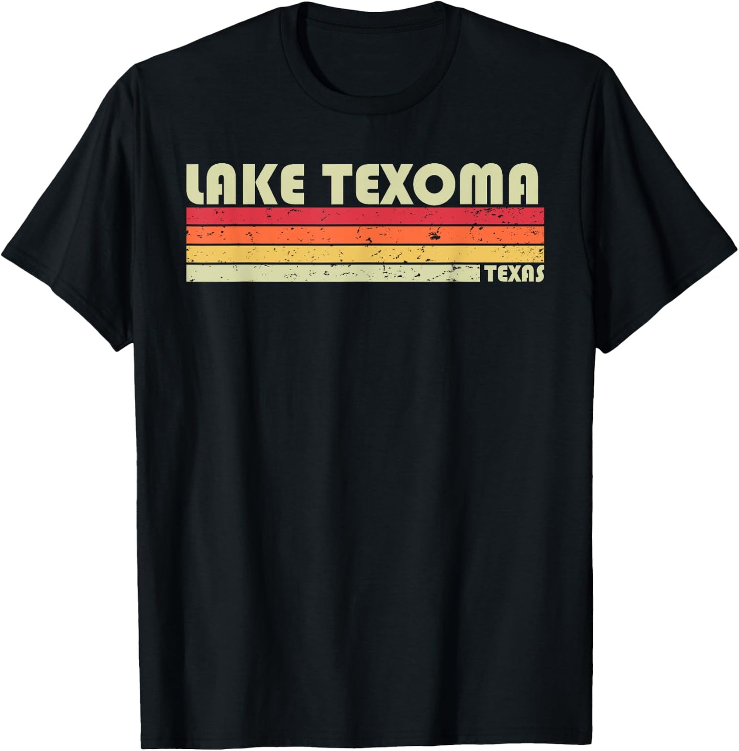 LAKE TEXOMA TEXAS Funny Fishing Camping Summer Gift T-Shirt - T-Shirt | Black