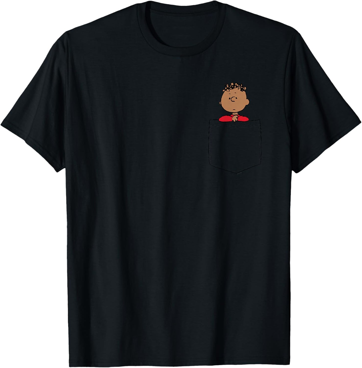 Peanuts Franklin Faux Pocket T-Shirt - T-Shirt | Black