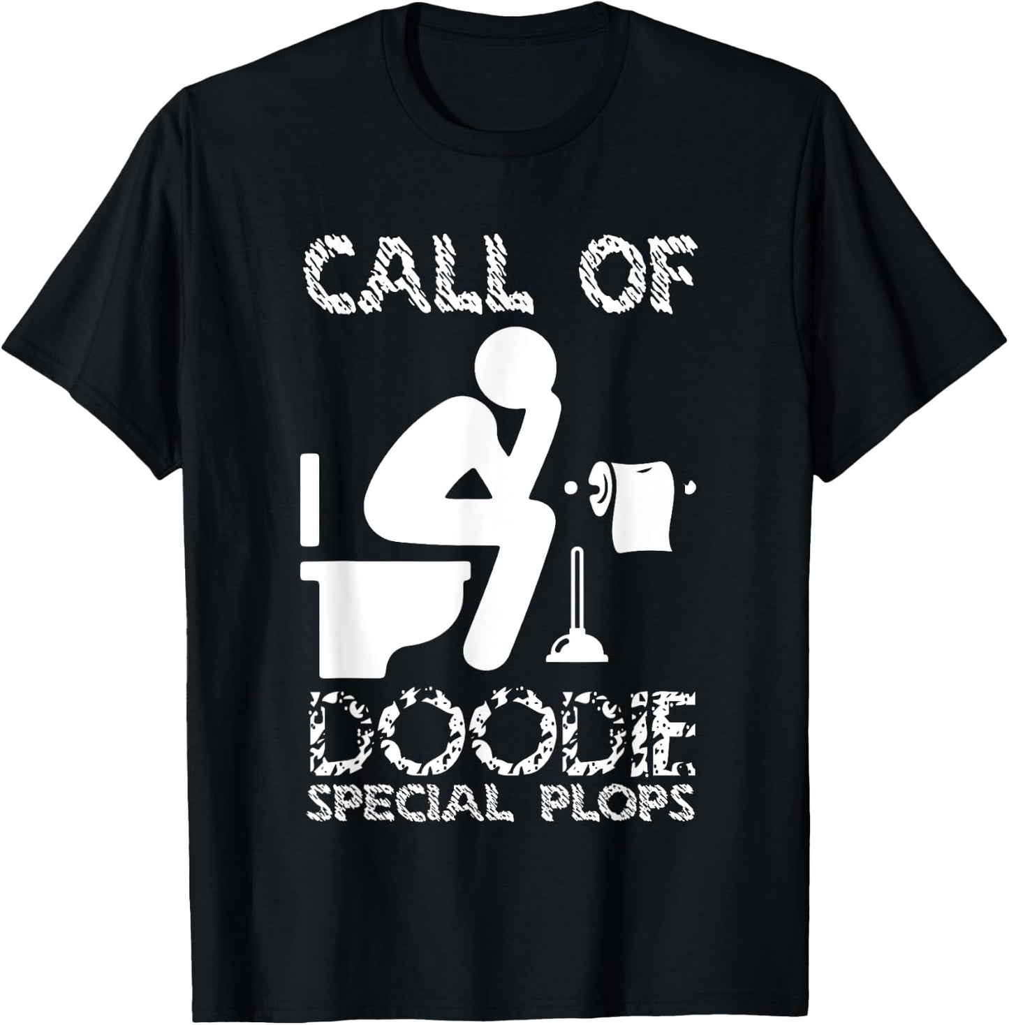 Call Of Doodie Special Plops Funny Nerd Gamer Design T-Shirt - T-Shirt | Black