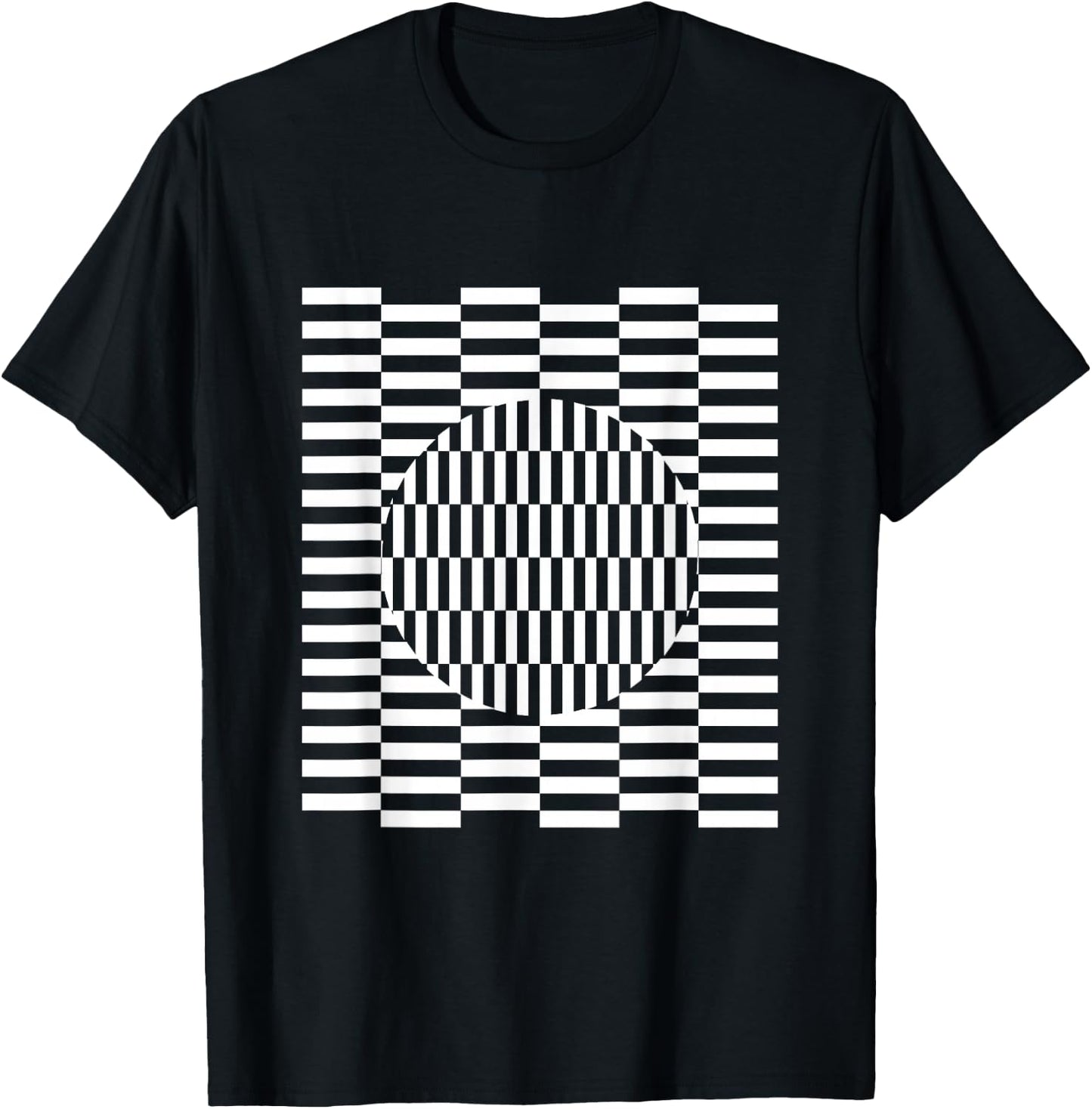 Visual grid perception illusion ophthalmologist T-Shirt - T-Shirt | Black