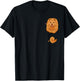Pocket Cute Chow Chow Puppy Dog T-Shirt - T-Shirt | Black