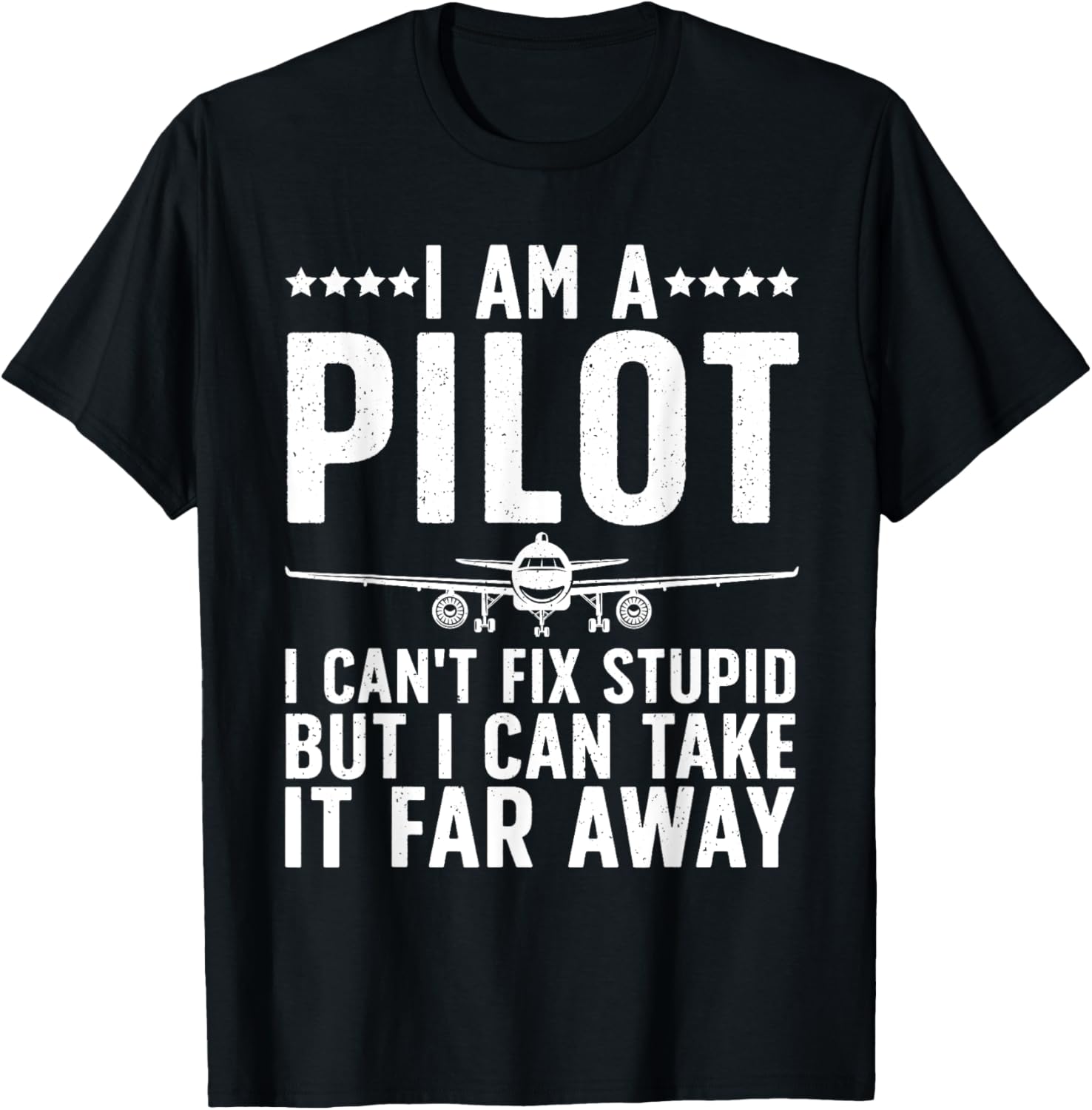 Funny Pilot Art Women Aircraft Themed Airplane Pilot T-Shirt - T-Shirt | Black
