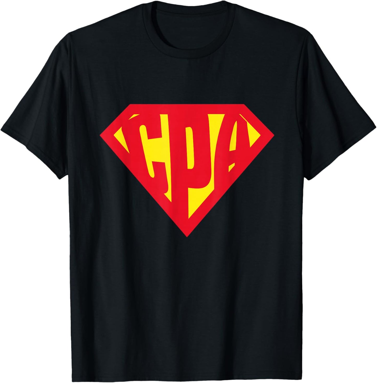 Superhero CPA Accountant T-Shirt - T-Shirt | Black