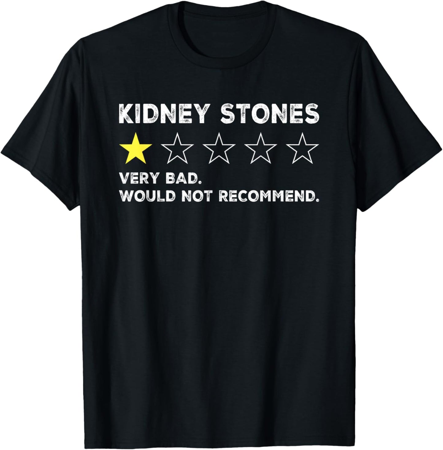Kidney Stones Funny Get Well Soon Recovery T-Shirt - T-Shirt | Black