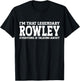 Rowley Surname Funny Team Family Last Name Rowley T-Shirt - T-Shirt | Black